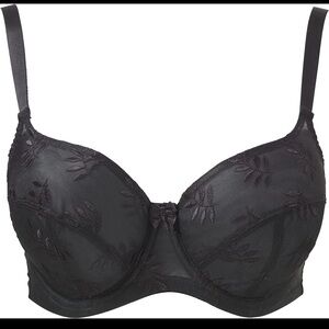 Panache Tango Balconette Black Bra Sz 38H NWT